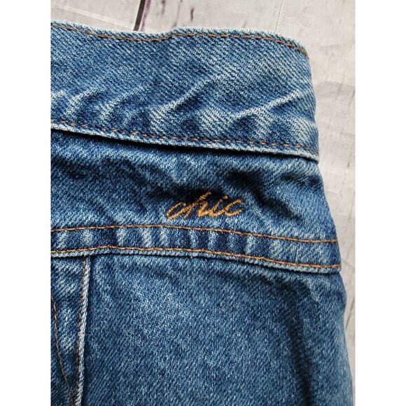 Vintage Chic Western Bareback Jeans 90s Womens 13 Petite Blue Denim High Waist - Picture 5 of 7